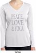 Peace Love & Yoga Ladies Dry Wicking Long Sleeve Shirt
