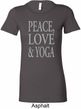 Peace Love & Yoga Ladies Longer Length Shirt