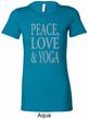 Peace Love & Yoga Ladies Longer Length Shirt