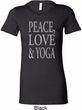 Peace Love & Yoga Ladies Longer Length Shirt