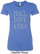 Peace Love & Yoga Ladies Longer Length Shirt