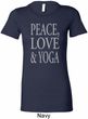 Peace Love & Yoga Ladies Longer Length Shirt
