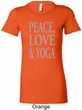 Peace Love & Yoga Ladies Longer Length Shirt
