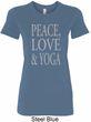 Peace Love & Yoga Ladies Longer Length Shirt