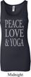 Peace Love & Yoga Ladies Longer Length Tank Top