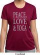 Peace Love & Yoga Ladies Moisture Wicking Shirt