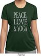 Peace Love & Yoga Ladies Moisture Wicking Shirt