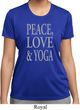 Peace Love & Yoga Ladies Moisture Wicking Shirt