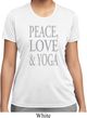 Peace Love & Yoga Ladies Moisture Wicking Shirt