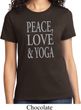 Peace Love & Yoga Ladies Shirt