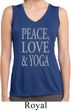 Peace Love & Yoga Ladies Sleeveless Moisture Wicking Shirt