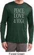 Peace Love & Yoga Mens Dry Wicking Long Sleeve Shirt
