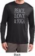 Peace Love & Yoga Mens Dry Wicking Long Sleeve Shirt