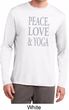 Peace Love & Yoga Mens Dry Wicking Long Sleeve Shirt