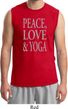 Peace Love & Yoga Mens Muscle Shirt