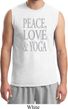 Peace Love & Yoga Mens Muscle Shirt