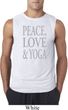 Peace Love & Yoga Mens Sleeveless Shirt