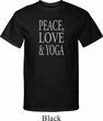 Peace Love & Yoga Mens Tall Shirt