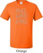 Peace Love & Yoga Mens Tall Shirt
