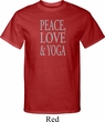 Peace Love & Yoga Mens Tall Shirt