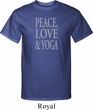 Peace Love & Yoga Mens Tall Shirt