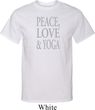 Peace Love & Yoga Mens Tall Shirt