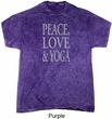 Peace Love & Yoga Mineral Tie Dye Shirt