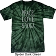 Peace Love & Yoga Spider Tie Dye Shirt