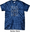 Peace Love & Yoga Spider Tie Dye Shirt