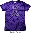 Peace Love & Yoga Spider Tie Dye Shirt