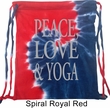 Peace Love & Yoga Tie Dye Bag