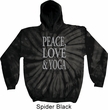 Peace Love & Yoga Tie Dye Hoodie
