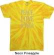 Peace Love & Yoga Twist Tie Dye Shirt