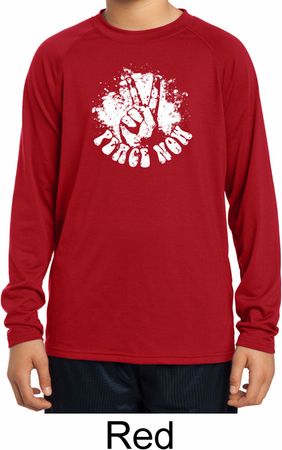 Peace Now Kids Dry Wicking Long Sleeve Shirt