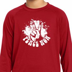 Peace Now Kids Dry Wicking Long Sleeve Shirt