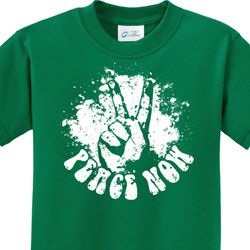 Peace Now Kids Shirts