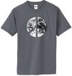 Peace Shirt Peace Earth Satellite Image Organic Tee Charcoal Grey