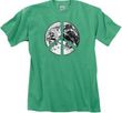 Peace Shirt Peace Earth Satellite Image Pigment Dyed Tee Piper Green