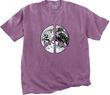 Peace Shirt Peace Earth Satellite Image Pigment Dyed Tee Plum