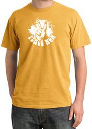 Peace Shirt Peace Now Retro Pigment Dyed Tee Mustard Peace Shirt Peace Now Retro Pigment Dyed Tee Mustard