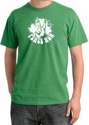 Peace Shirt Peace Now Retro Pigment Dyed Tee Piper Green Peace Shirt Peace Now Retro Pigment Dyed Tee Piper Green