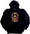 Peace Sign Funky 70s Love Symbol Retro Hoody