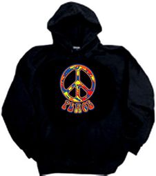 Peace Sign Funky 70s Love Symbol Retro Hoody Peace Sign Funky 70s Love Symbol Retro Hoody