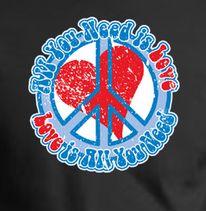 Peace Sign T-shirts - All You Need Is Love Shirts