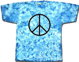 Peace Symbol Sign Blue Jay Adult Unisex Tie Dye T-shirt Tee Shirt Peace Symbol Sign Blue Jay Adult Unisex Tie Dye T-shirt Tee Shirt