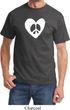 Peace Tee Hippie Heart Peace Shirt