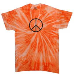 Peace Tie Dye Shirt Black Basic Peace Orange Twist Tie Dye Tee Peace Tie Dye Shirt Black Basic Peace Orange Twist Tie Dye Tee