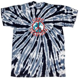 Peace Tie Dye Shirt Come Together Black Twist Tie Dye Tee Peace Tie Dye Shirt Come Together Black Twist Tie Dye Tee