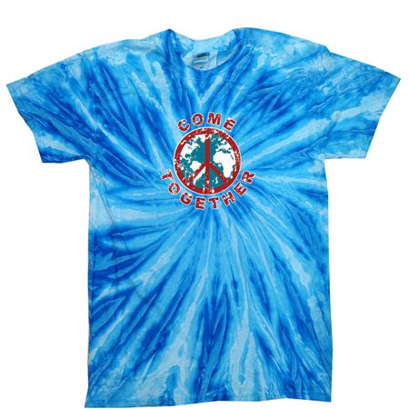 Peace Tie Dye Shirt Come Together Blueberry Twist Tie Dye Tee