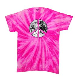 Peace Tie Dye T-shirt Peace Earth Bubblegum Twist Tie Dye
